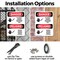 Signmission Electrical Hazard Authorized Only Bilingual Danger Sign, Plastic, 7in W x 10in L, 2PK OS-2PACK-DS-P-710-VS-1197 - alternate 3